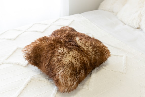 Sheepskin Fur Pillow Real Fur Pillow Brown Mouflon Fur Pillow Square Sheepskin Pillow Brown Pillow Scandinavian Pillow Both Side Fur Etsy Canada