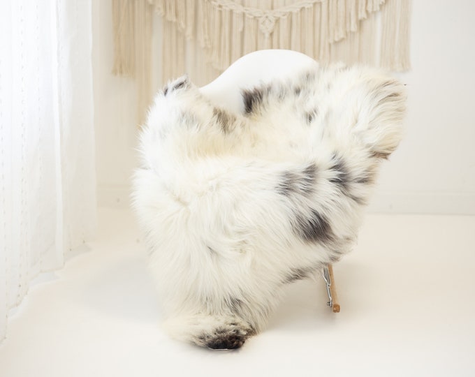 Real Sheepskin Rug Shaggy Rug Chair Cover Scandinavian Home Sheepskin Throw Sheep Skin Sheepskin Ivory Gray Rug #herdwik995