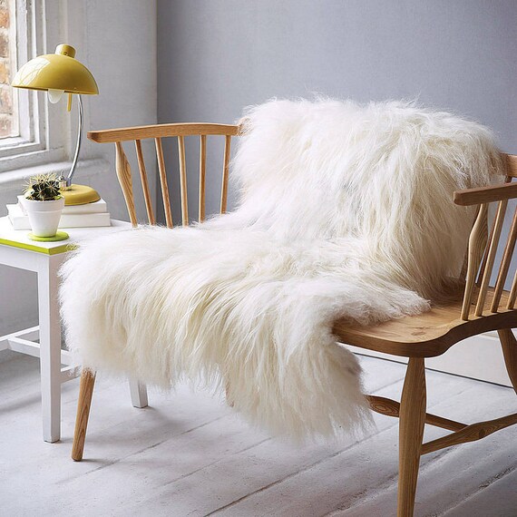 Creamy White Real Icelandic Sheepskin rug