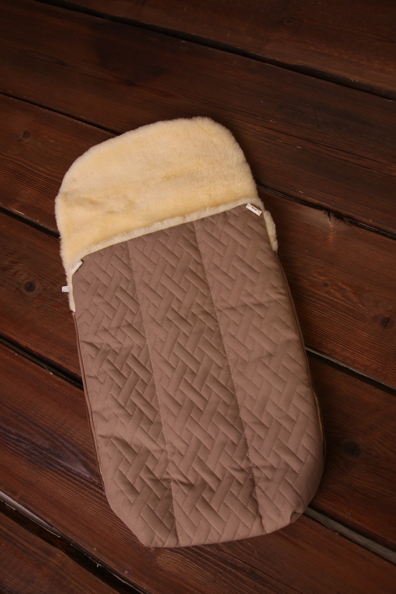 Real Natural Sheepskin Fur Universal Waterproof Footmuff Very Etsy