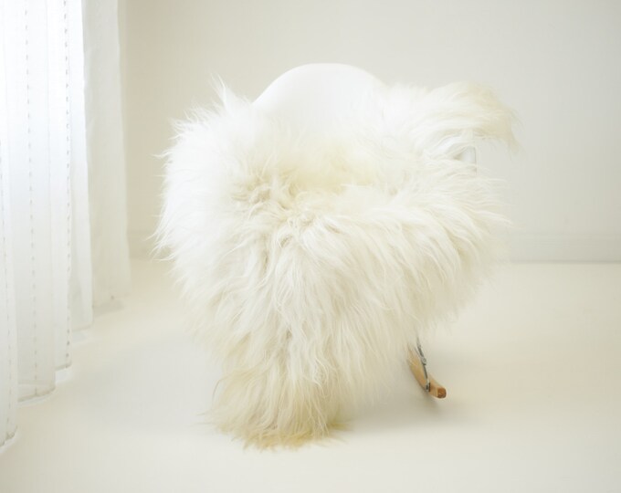 Real Icelandic Sheepskin Rug Scandinavian Home Decor Sofa Sheepskin throw Chair Cover Natural Sheep Skin Rugs Ivory #Iceland1442