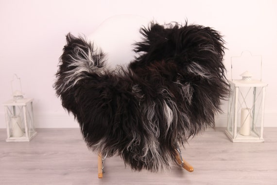 Real Icelandic Sheepskin Rug Scandinavian Decor Sofa Sheepskin throw Chair Cover Natural Sheep Skin Rugs Brown White Blanket Fur Rug #Am34
