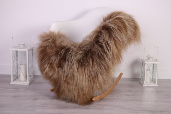 Real Icelandic Sheepskin Rug Blonde Christmas Decor Scandivavian Home