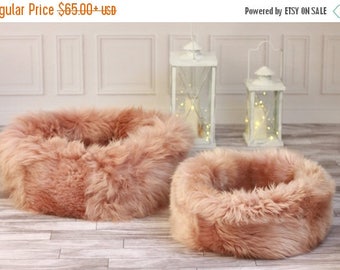 Sheepskin Cat bed | Cat cave | pet bed | Dog Bed | Pink Cat bed | pet furniture | Pink dog bed | Genuine Real Sheepskin |