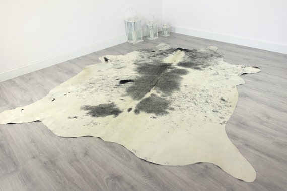 Premium Quality Giant XXXL Cowhide | Real Cowhide Rug | Gray Salt and Pepper Cowhide | #COW3