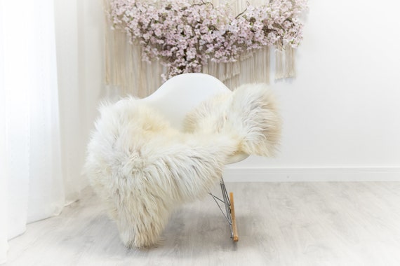 Real Sheepskin Merino Rug Shaggy Rug Chair Cover Sheepskin Throw Sheep Skin Sheepskin Home Decor Rugs Blanket Ivory Brown #herdwik176