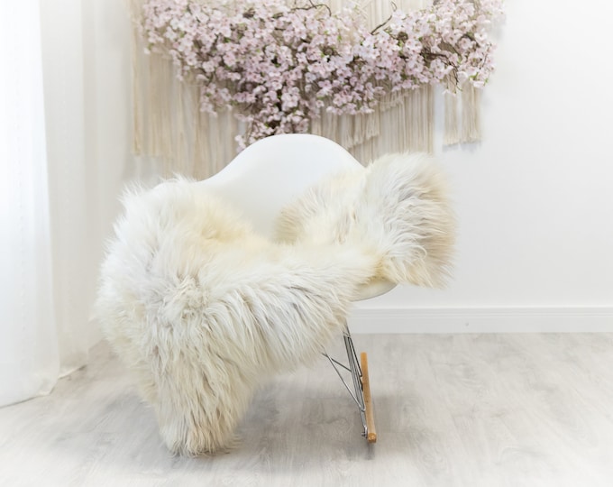 Real Sheepskin Merino Rug Shaggy Rug Chair Cover Sheepskin Throw Sheep Skin Sheepskin Home Decor Rugs Blanket Ivory Brown #herdwik176