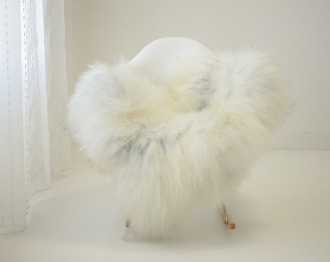 Real Icelandic Sheepskin Rug Scandinavian Home Decor Sofa Sheepskin throw Chair Cover Natural Sheep Skin Rugs Gray Ivory #Iceland1402