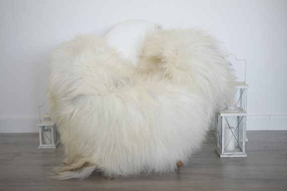 Real Icelandic Sheepskin Rug Scandinavian Decor Sofa Sheepskin throw Chair Cover Natural Sheep Skin Rugs Gray Blanket Fur Rug #isleb40
