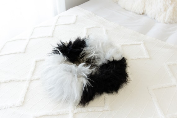 Sheepskin Cat Bed Or Dog Bed Cat Cave Unique Pet Bed Cat House Pet Furniture Hand Made With Genuine Real Sheepskin XXL Extra Large #Bed15