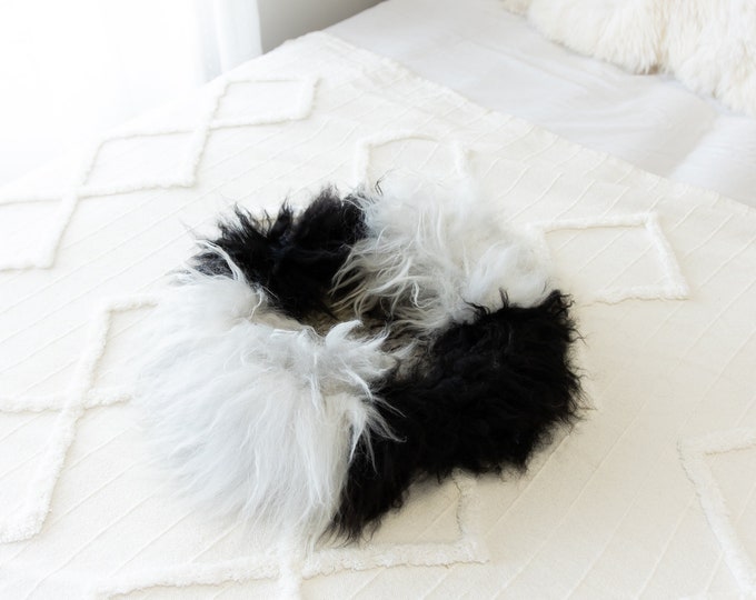 Sheepskin Cat Bed Or Dog Bed Cat Cave Unique Pet Bed Cat House Pet Furniture Hand Made With Genuine Real Sheepskin XXL Extra Large #Bed15