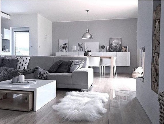 Real Icelandic Sheepskin Rug Creamy White Long Fur