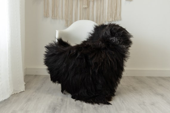 Real Icelandic Sheepskin Rug Scandinavian Home Decor Sofa Sheepskin throw Chair Cover Natural Sheep Skin Rugs Brown Gray #Iceland484