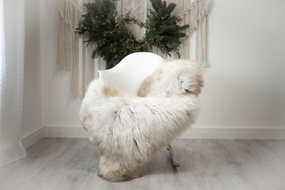Real Sheepskin Rug Shaggy Rug Chair Cover Scandinavian Home Sheepskin Throw Sheep Skin White Brown Sheepskin Home Decor Rugs #herdwik377