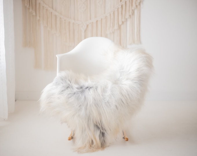 Real Icelandic Sheepskin Rug Scandinavian Home Decor Sofa Sheepskin throw Chair Cover Natural Sheep Skin Rugs Gray Ivory #Iceland771