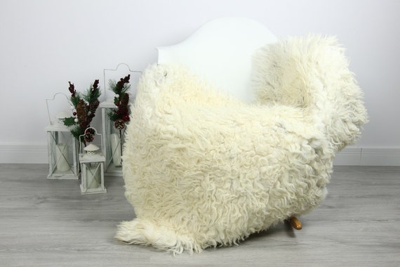 Organic Sheepskin Rug, Real Sheepskin Rug, Curly Sheepskin, Gray Beige Sheepskin Rug Christmas Home #CURLGUT25