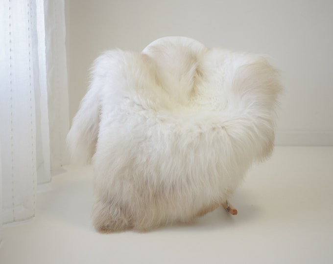 Real Icelandic Sheepskin Rug Scandinavian Home Decor Sofa Sheepskin throw Chair Cover Natural Sheep Skin Rugs Ivory #Iceland1415