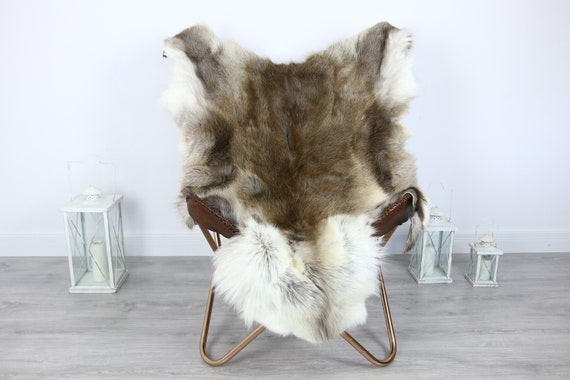 Reindeer Hide | Reindeer Rug | Reindeer Skin | Throw XXL EXTRA LARGE - Scandinavian Style #HRE2