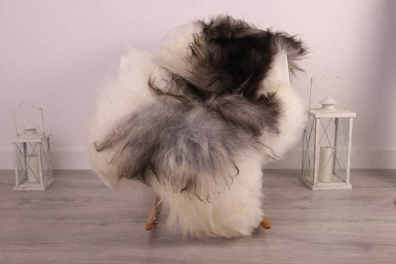 Real Icelandic Sheepskin Rug Scandinavian Decor Sofa Sheepskin throw Chair Cover Natural Sheep Skin Rugs Brown Gray Fur Rug #kefisl23