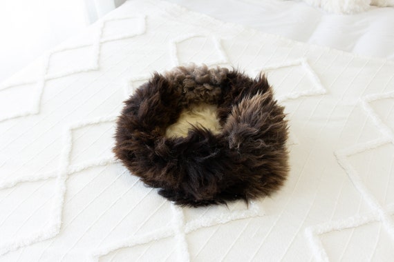 Sheepskin Cat Bed Or Dog Bed Cat Cave Unique Pet Bed Cat House Pet Furniture Hand Made With Genuine Real Sheepskin XXL Extra Large #Bed24