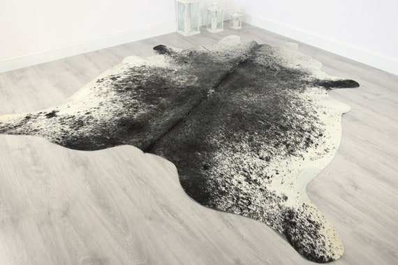 Premium Quality Giant XXXL Cowhide | Real Cowhide Rug | Gray Salt and Pepper Cowhide | #COW8