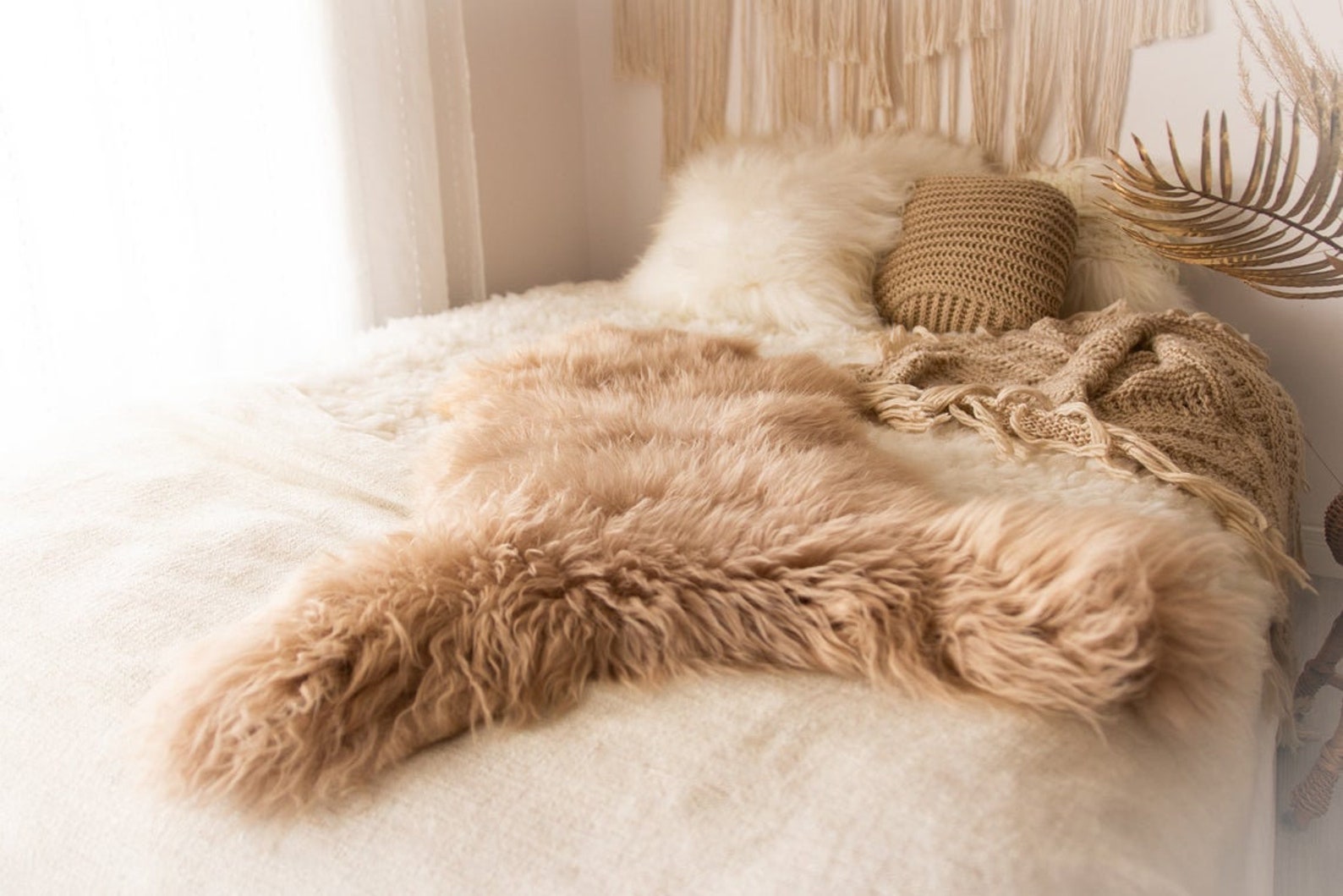 Champagne Pink Sheepskin Sheepskin Rug Pale Pink Etsy