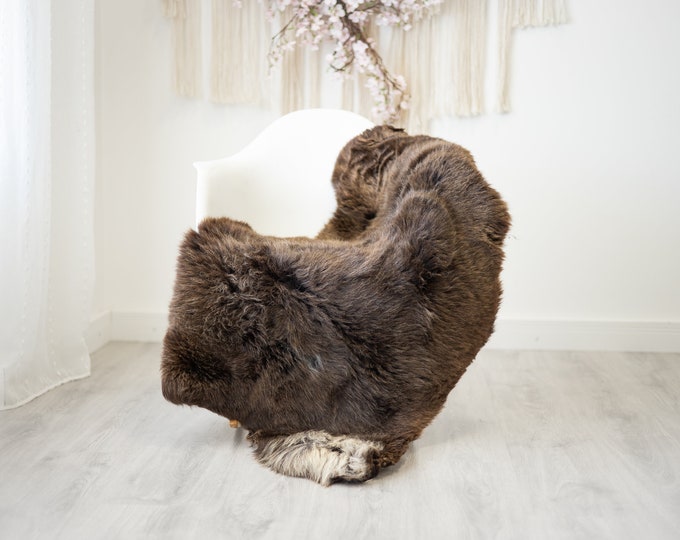 Real Sheepskin Rug Shaggy Rug Chair Cover Scandinavian Home Sheepskin Throw Sheep Skin  Ivory Brown Sheepskin Home Decor Rugs #herdwik260