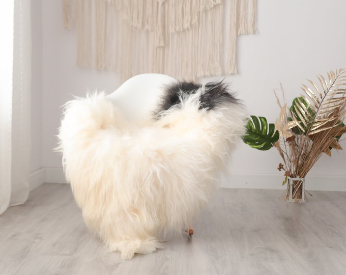 Real Icelandic Sheepskin Rug Scandinavian Decor Sofa Sheepskin throw Chair Cover Natural Sheep Skin Rugs Blanket Ivory Brown #Mimisl6