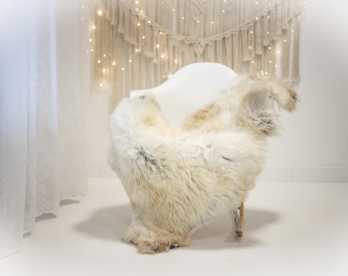 Real Sheepskin Rug Shaggy Rug Chair Cover Scandinavian Home Sheepskin Throw Sheep Skin Ivory Gray Sheepskin Home Decor Rugs #herdwik410