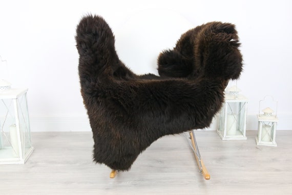Sheepskin Rug | Real Sheepskin Rug | Shaggy Rug | Scandinavian Rug | Sheepskin Throw Brown Sheepskin | SCANDINAVIAN DECOR | #5HER24