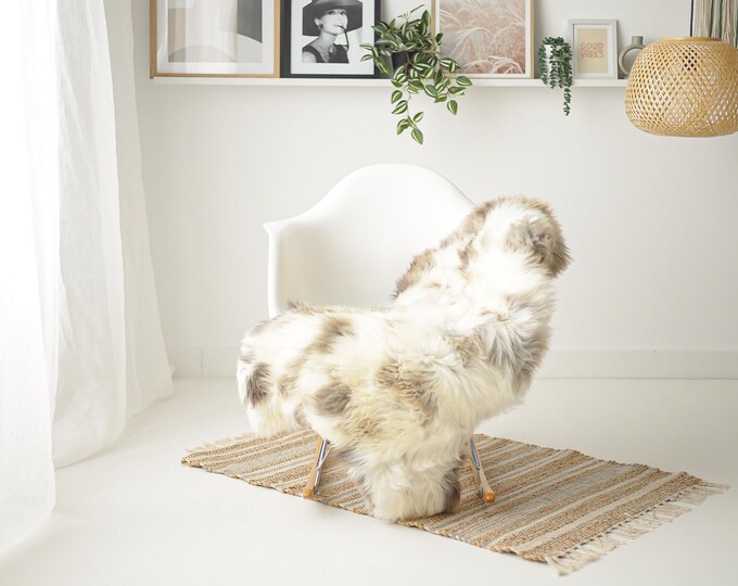 Real Sheepskin Rug Shaggy Rug Chair Cover Scandinavian Home Sheepskin Throw Sheep Skin Ivory Gray Sheepskin Home Decor Rugs #Mher141
