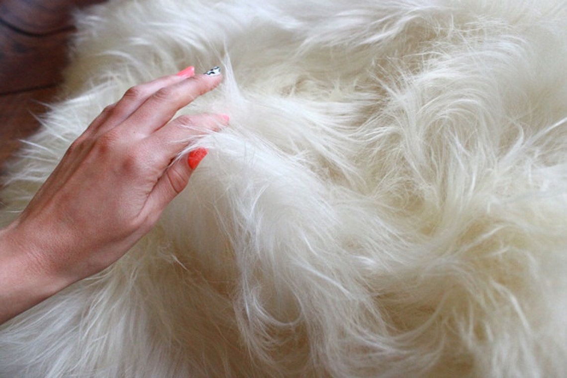 ON SALE Creamy White Sheepskin Rug Nursery Decor Nursery Etsy