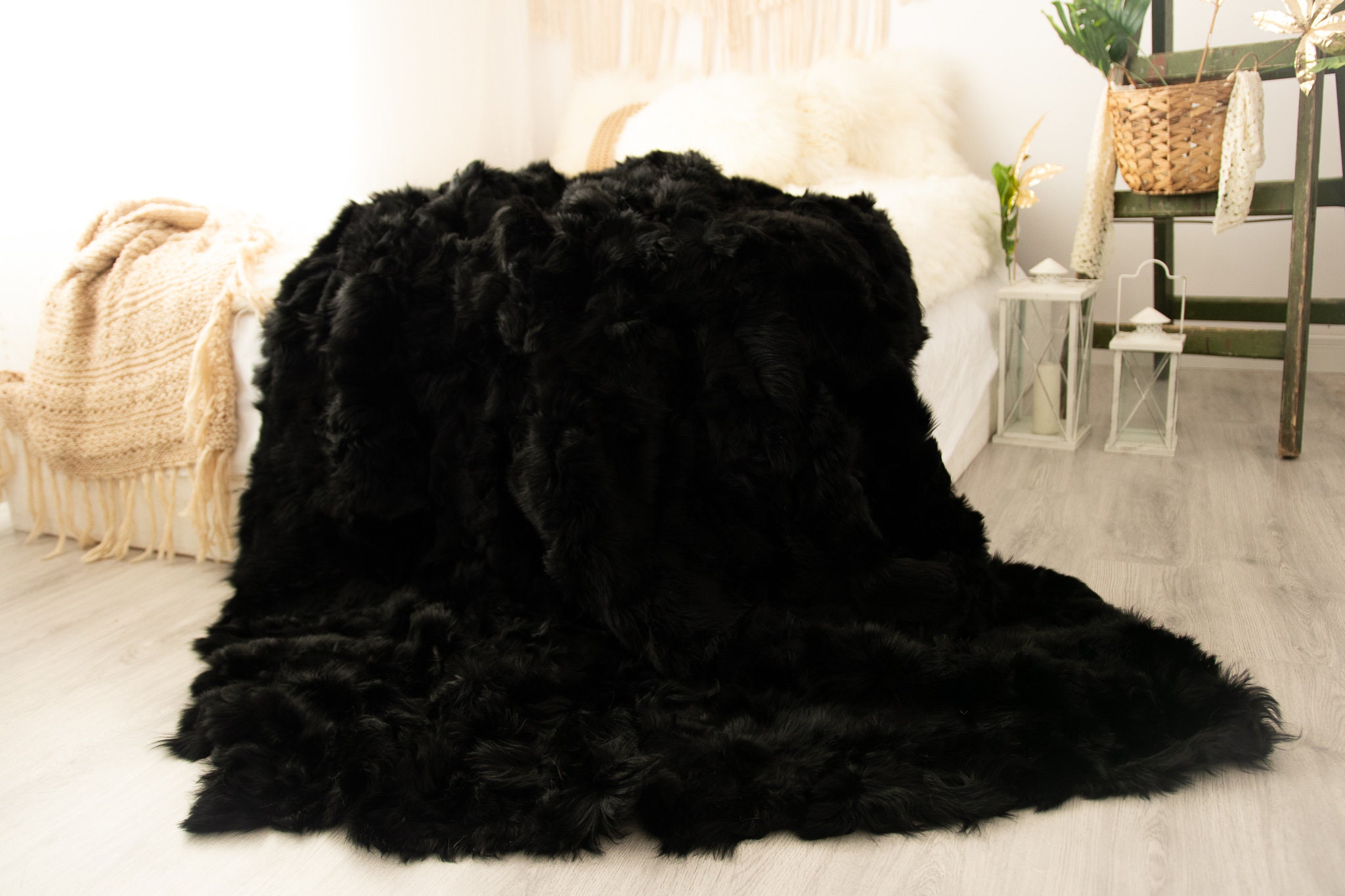 Genuine Toscana Lamb Sheepskin Throw