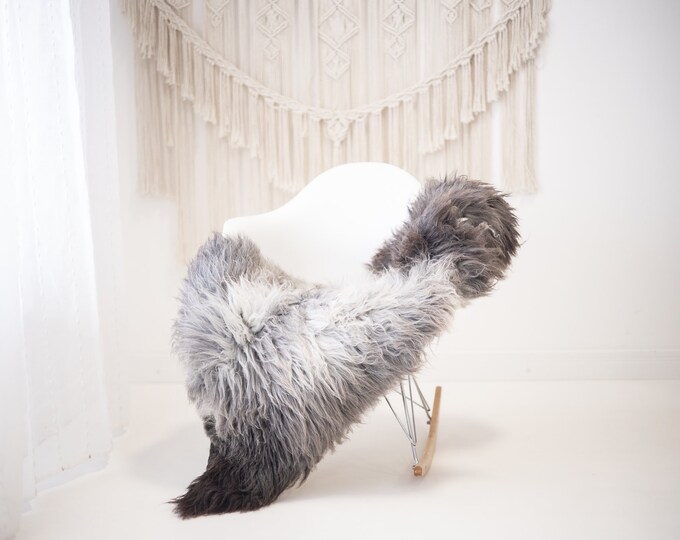 Real Sheepskin Rug Shaggy Rug Chair Cover Scandinavian Home Sheepskin Throw Sheep Skin Gray Brown Sheepskin Home Decor Rugs #herdwik451