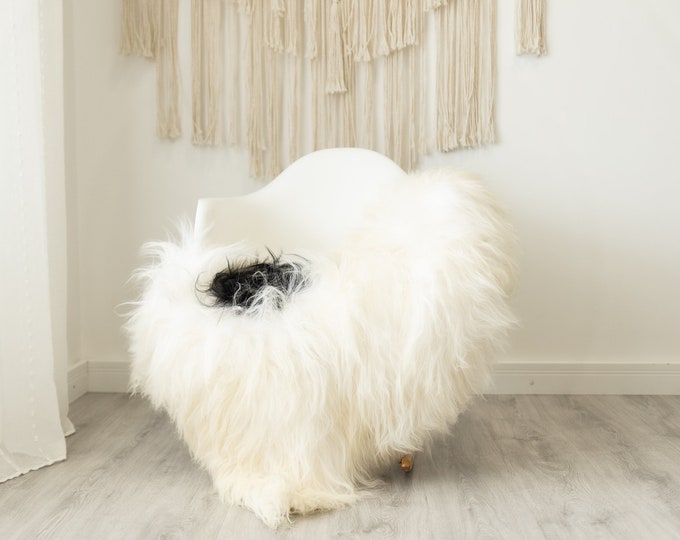 Real Icelandic Sheepskin Rug Scandinavian Home Decor Sofa Sheepskin throw Chair Cover Natural Sheep Skin Rugs White Ivory Black #Iceland505
