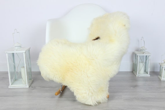 Sheepskin Rug | Real Sheepskin Rug | Shaggy Rug | Scandinavian Rug | Sheepskin Throw Beige Brown Sheepskin | SCANDINAVIAN DECOR | #5HER6