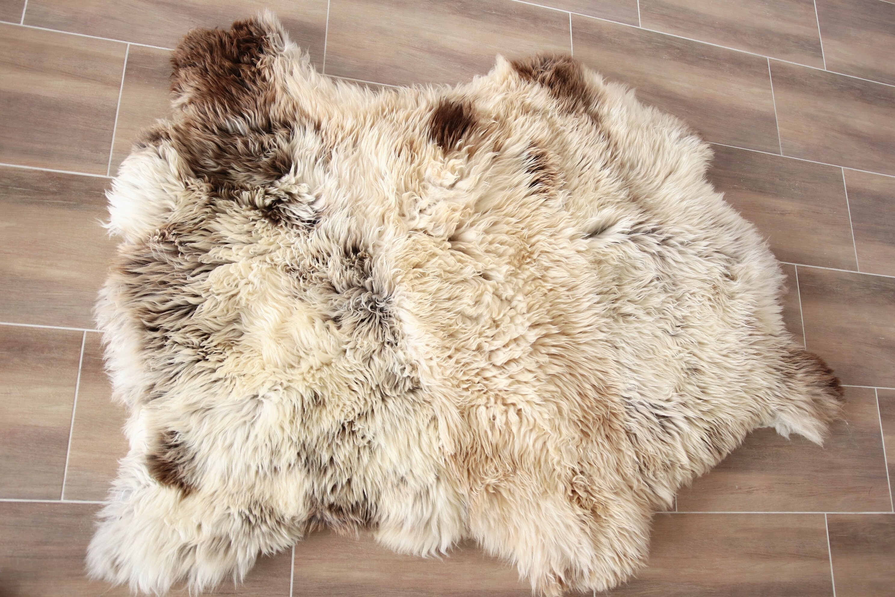 Triple Sheepskin Rug Brown Sheepskin Beige Sheepskin Sheepskin