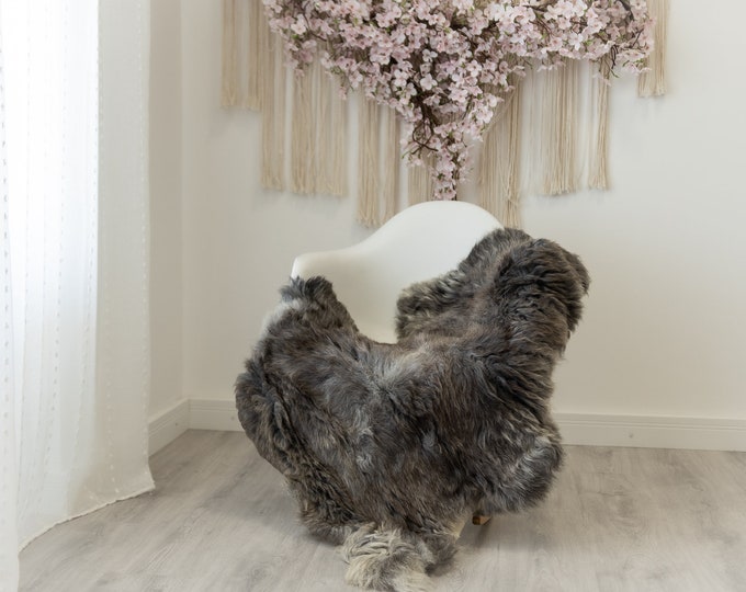 Real Sheepskin Rug Shaggy Rug Chair Cover Sheepskin Throw Sheep Skin Black White Sheepskin Home Decor Rugs #Gut42