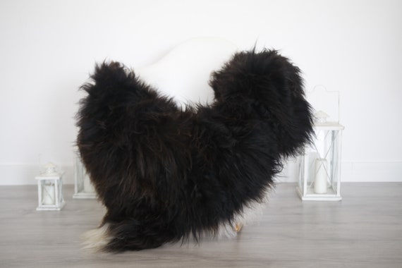 Real Sheepskin Rug Shaggy Rug Chair Cover Sheepskin Throw Sheep Skin Brown White Sheepskin Home Decor Rugs #6her31