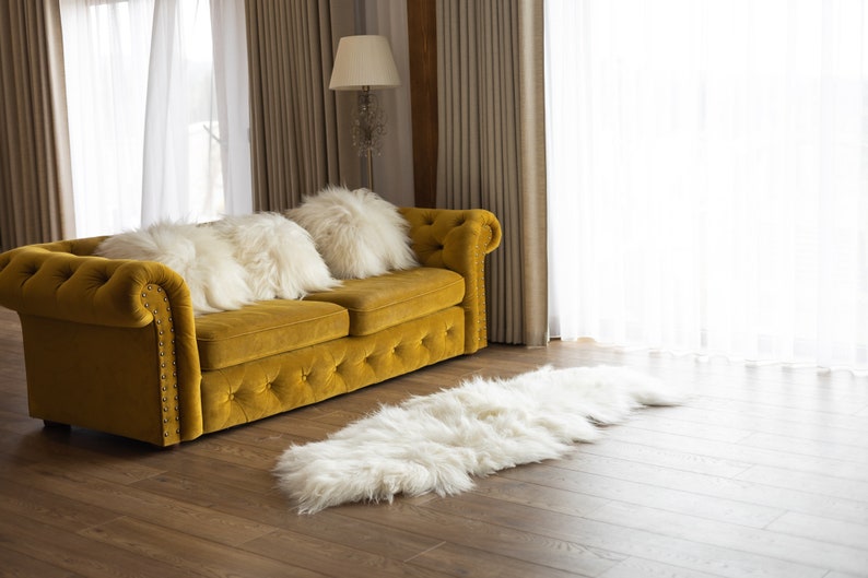 Naturalsheepskin Throw Blanket - Thumbnail 2