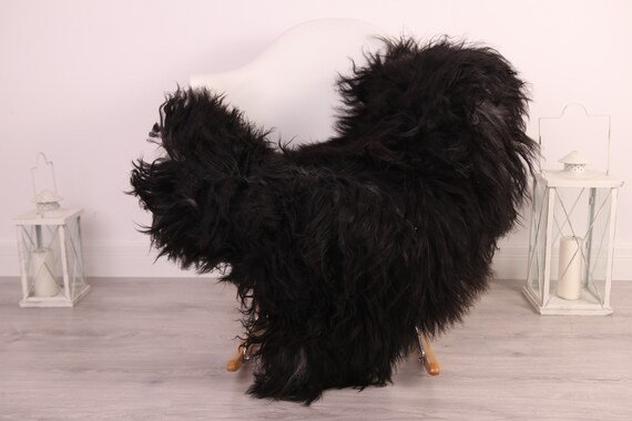 Real Icelandic Sheepskin Rug Scandinavian Decor Sofa Sheepskin throw Chair Cover Natural Sheep Skin Rugs Black Gray Blanket Fur Rug #Am25