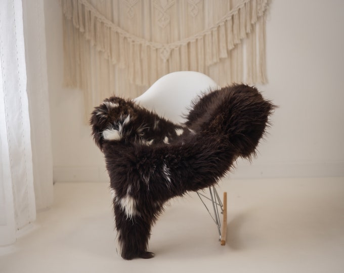 Real Sheepskin Rug Shaggy Rug Chair Cover Scandinavian Home Sheepskin Throw Sheep Skin Ivory Brown Sheepskin Home Decor Rugs #herdwik560