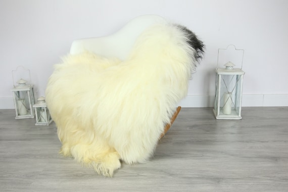 Icelandic Sheepskin | Real Sheepskin Rug | | Large Sheepskin Rug Ivory | Fur Rug | Homedecor | Sheepskin Throw | Long fur #colisl2