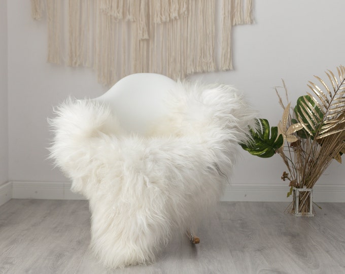 Real Icelandic Sheepskin Rug Scandinavian Decor Sofa Sheepskin throw Chair Cover Natural Sheep Skin Rugs Blanket White Gray #Iceland139