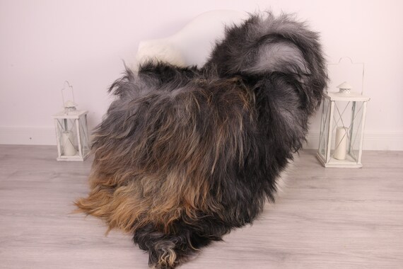 Real Icelandic Sheepskin Rug Scandinavian Decor Sofa Sheepskin throw Chair Cover Natural Sheep Skin Rugs Gray Gold Blanket Fur Rug #Am19