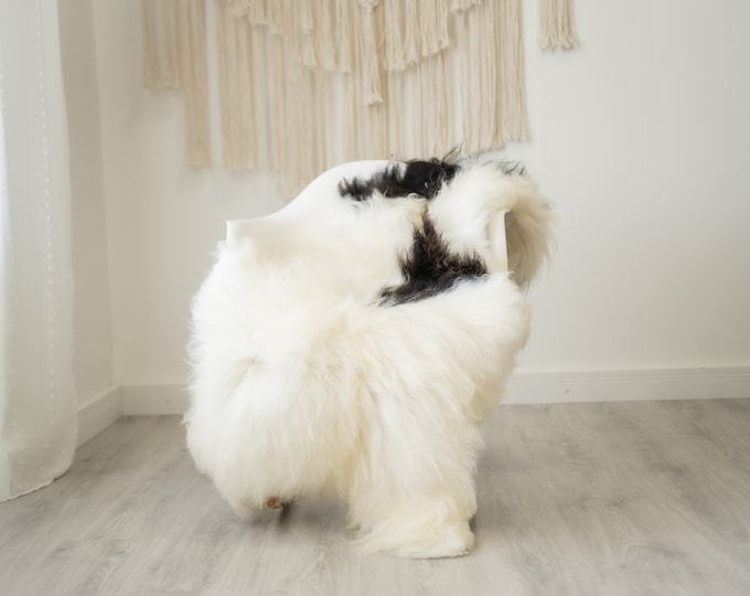 Real Icelandic Sheepskin Rug Scandinavian Home Decor Sofa Sheepskin throw Chair Cover Natural Sheep Skin Rugs Ivory fur #Iceland516
