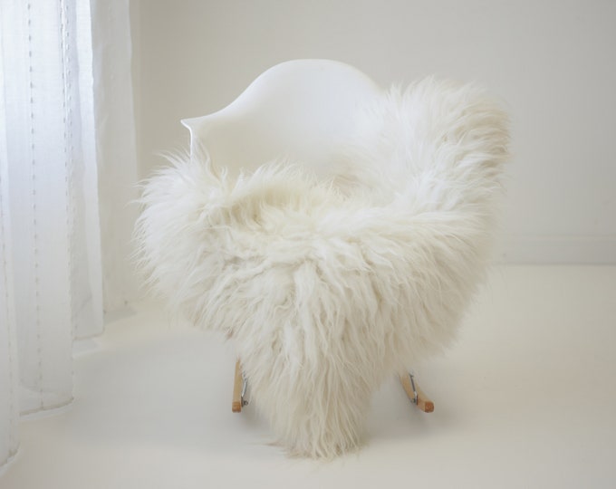 Real Icelandic Sheepskin Rug Scandinavian Home Decor Sofa Sheepskin throw Chair Cover Natural Sheep Skin Rugs Beige Ivory #Iceland1413