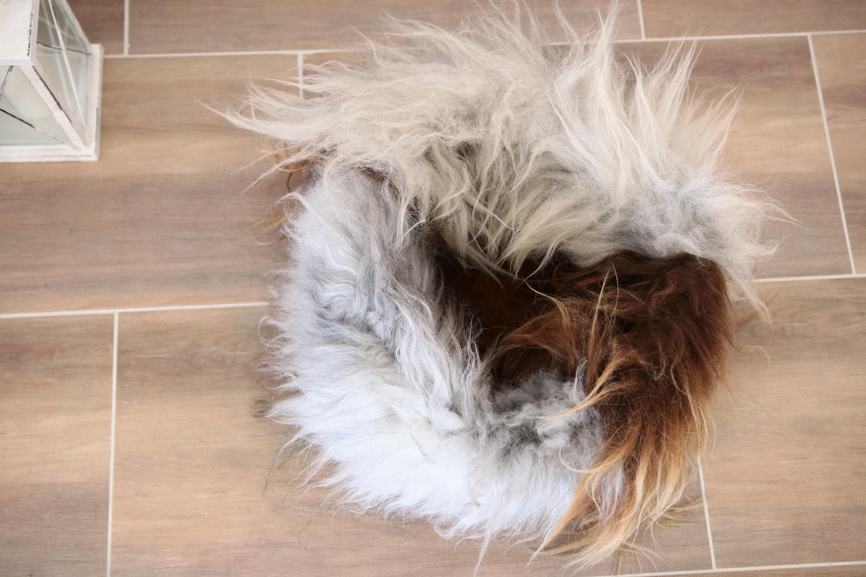 Sheepskin Cat bed Sheepskin Dog bed Cat Pouf Dog Pouf Sheepskin