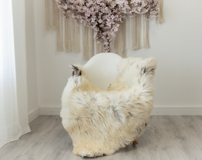 Real Sheepskin Rug Shaggy Rug Chair Cover Sheepskin Throw Sheep Skin Ivory Brown Sheepskin Home Decor Rugs #Gut33
