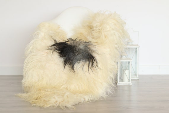 Real Icelandic Sheepskin Rug Scandinavian Decor Sofa Sheepskin throw Chair Cover Natural Sheep Skin Rugs Ivory Blanket Fur Rug #4isl5